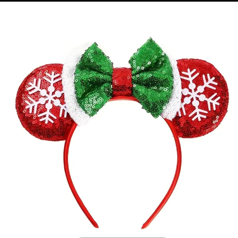 NWOT Christmas Minnie Ears Headband
